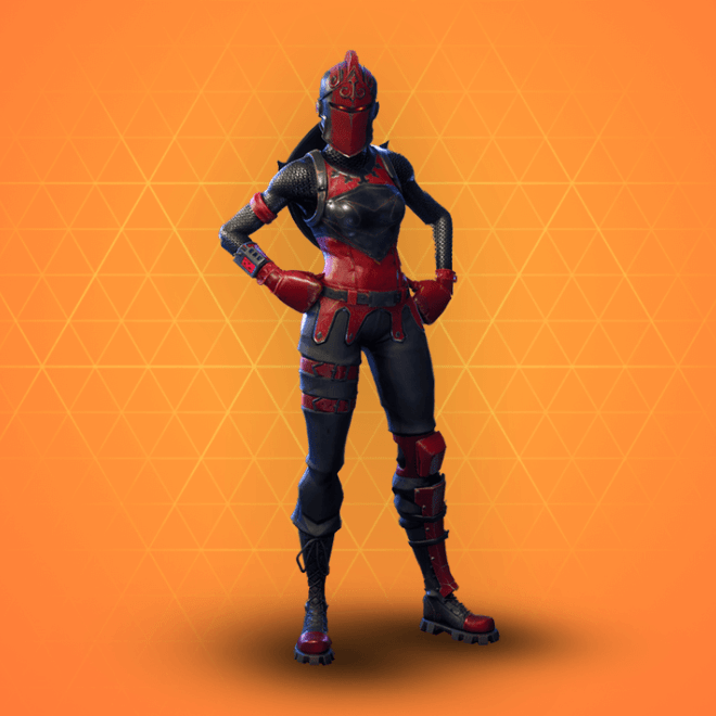 The Red Knight is an outfit in the Fortnite: Battle Royale and is a part of the Fort Knights Set. The outfit was available for 1200 V-Bucks before the Season 2 of the game began. The Red Knight Outfit also appears rarely in the Daily Item Shop for 2000 V-Bucks.